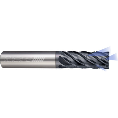 ‎6 Flute - Corner Radius - 0.5000″ (1/2) Cutter DIA × 0.5000″ (1/2) Shank DIA × 0.0600″ Radius × 1.0000″ (1) LOC × 3.0000″ (3) OAL  - APLUS Coated