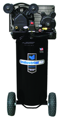 20 Gal. Single Stage Air Compressor, Vertical, Cast Iron, 135 PSI - Americas Industrial Supply