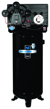 60 Gal. Single Stage Air Compressor, Vertical, Hi-Flo, Cast Iron, 155 PSI - Americas Industrial Supply