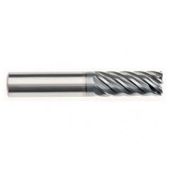 6mm x 6mm x 18mm x 63mm x 7 Flute  Square 3xD Pow-R-Path Mill AlCRNX Coated-Series IPT7-SQ - Americas Industrial Supply