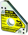 Magnetic Welding Square - Covered Heavy Duty - 3-3/4 x 3/4 x 4-3/8'' (L x W x H) - 75 lbs Holding Capacity - Americas Industrial Supply