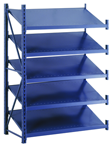 52 x 24 x 78" - Welded Frame Single Tilt Shelving Add-On Unit (Gray) - Americas Industrial Supply