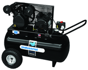 20 Gal. Single Stage Air Compressor, Horizontal, Cast Iron, 135 PSI - Americas Industrial Supply