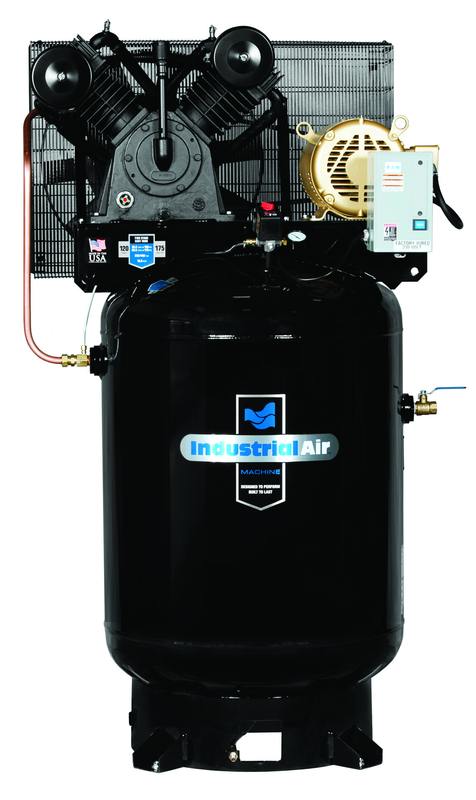 120 Gal Two Stage Air Compressor, Vertical, 175 PSI - Americas Industrial Supply