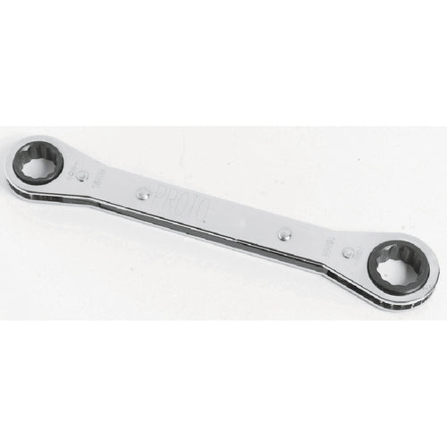 ‎Proto Offset Double Box Reversible Ratcheting Wrench 9 × 10 mm - 6 Point - Americas Industrial Supply