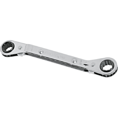 ‎Proto Offset Double Box Reversible Ratcheting Wrench 7/32″ × 9/32″ - 12 Point - Americas Industrial Supply