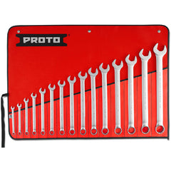 ‎Proto 15 Piece Satin Combination ASD Wrench Set - 12 Point - Exact Industrial Supply