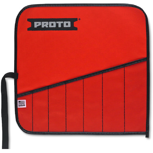 Proto Red Canvas 7-Pocket Tool Roll - Americas Industrial Supply