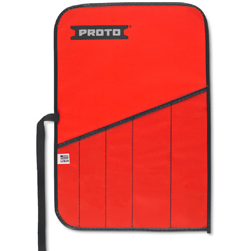 Proto Red Canvas 5-Pocket Tool Roll - Americas Industrial Supply