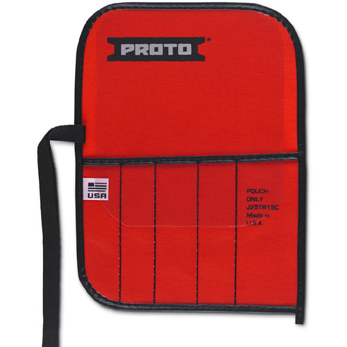 Proto Red Canvas 5-Pocket Tool Roll - Americas Industrial Supply
