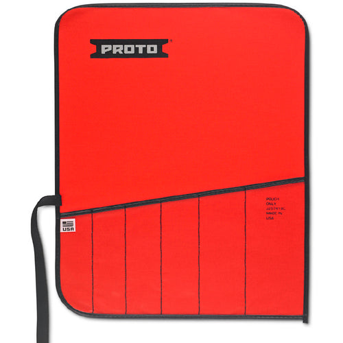 Proto Red Canvas 9-Pocket Tool Roll - Americas Industrial Supply