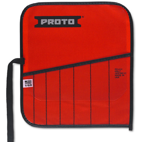 Proto Red Canvas 7-Pocket Tool Roll - Americas Industrial Supply