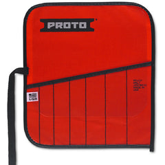 Proto Red Canvas 7-Pocket Tool Roll - Americas Industrial Supply