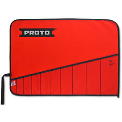 Proto Red Canvas 10-Pocket Tool Roll - Americas Industrial Supply