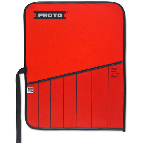 Proto Red Canvas 7-Pocket Tool Roll - Americas Industrial Supply