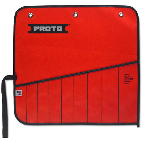 Proto Red Canvas 9-Pocket Tool Roll - Americas Industrial Supply