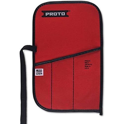 Proto Red Canvas 3-Pocket Tool Roll - Americas Industrial Supply
