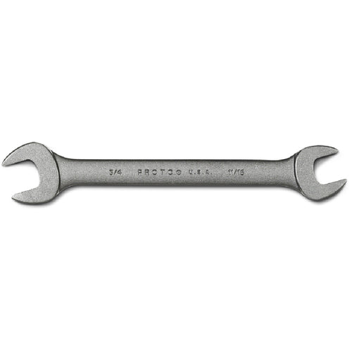 Proto Black Oxide Open-End Wrench - 11/16″ × 3/4″ - Americas Industrial Supply