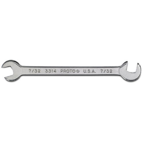 Proto Short Satin Angle Open-End Wrench - 7/32″ - Americas Industrial Supply