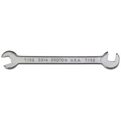 Proto Short Satin Angle Open-End Wrench - 7/32″ - Americas Industrial Supply