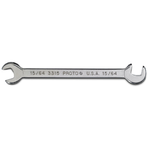 Proto Short Satin Angle Open-End Wrench - 15/64″ - Americas Industrial Supply