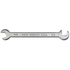 Proto Short Satin Angle Open-End Wrench - 1/4″ - Americas Industrial Supply
