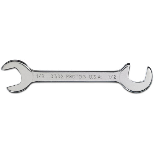 Proto Short Satin Angle Open-End Wrench - 1/2″ - Americas Industrial Supply