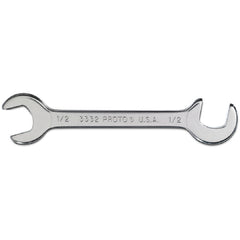 Proto Short Satin Angle Open-End Wrench - 1/2″ - Americas Industrial Supply