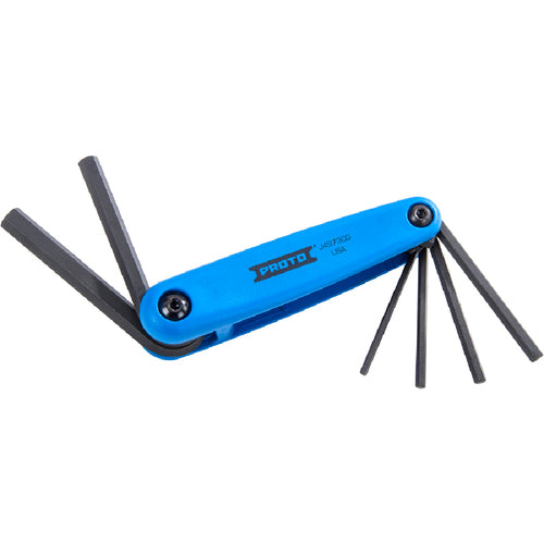 Proto 6 Piece Metric Long Folding Hex Key Set - Americas Industrial Supply