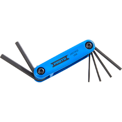 Proto 7 Piece Metric Long Folding Hex Key Set - Americas Industrial Supply