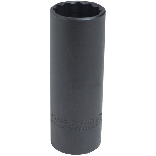 ‎Proto 1/2″ Drive Black Oxide Deep Socket 1-1/16″ - 12 Point - Americas Industrial Supply