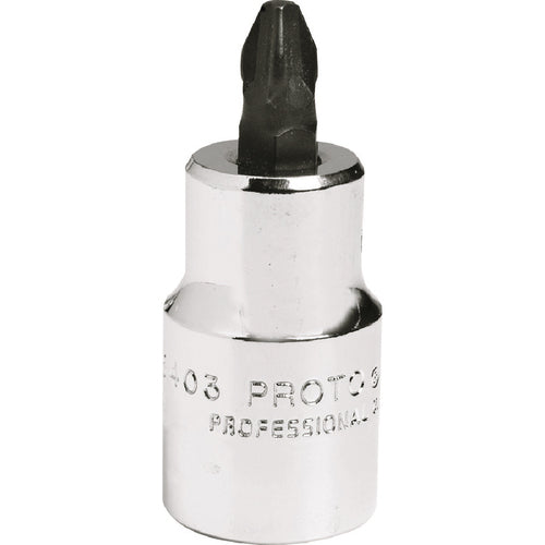 Proto 1/2″ Drive Phillips Screwdriver Bit Socket - # 4 - Americas Industrial Supply