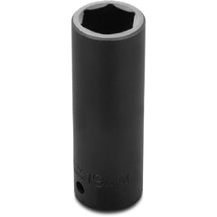 ‎Proto 1/2″ Drive Deep Impact Socket 19 mm - 6 Point - Americas Industrial Supply