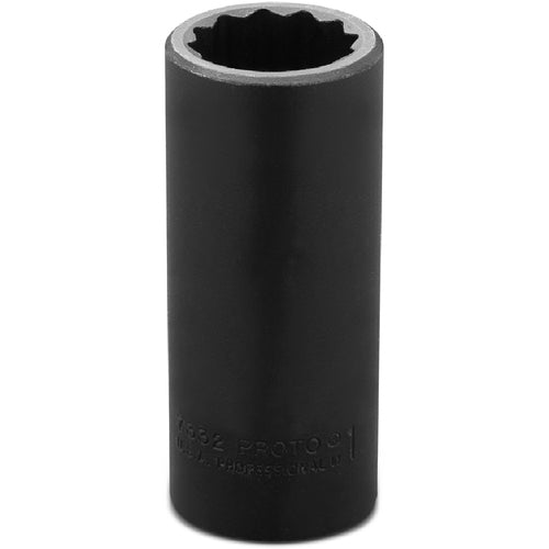 ‎Proto 1/2″ Drive Deep Impact Socket 1″ - 12 Point - Americas Industrial Supply