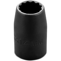 ‎Proto 1/2″ Drive Thin Wall Impact Socket 14 mm - 12 Point - Americas Industrial Supply
