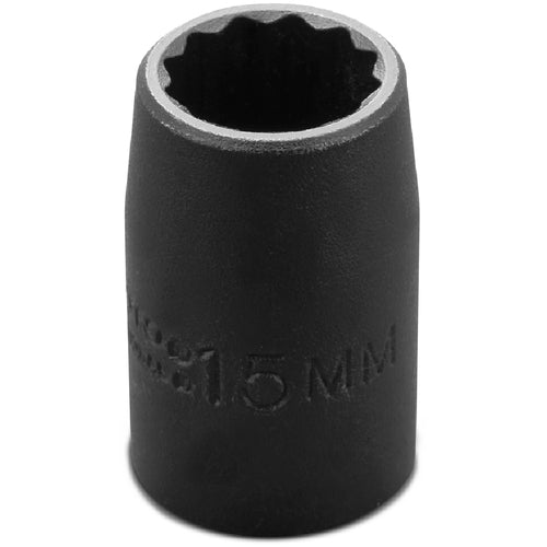 ‎Proto 1/2″ Drive Thin Wall Impact Socket 15 mm - 12 Point - Americas Industrial Supply