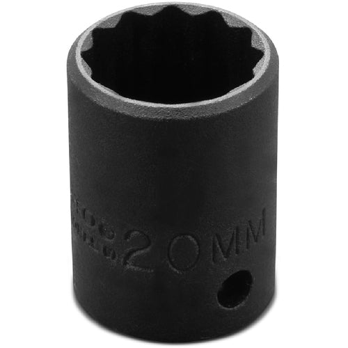 ‎Proto 1/2″ Drive Thin Wall Impact Socket 20 mm - 12 Point - Americas Industrial Supply