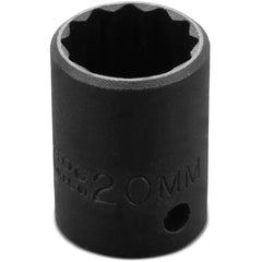 ‎Proto 1/2″ Drive Thin Wall Impact Socket 20 mm - 12 Point - Americas Industrial Supply