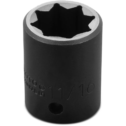 ‎Proto 1/2″ Drive Impact Socket 11/16″ - 8 Point - Americas Industrial Supply