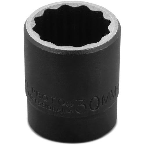 ‎Proto 1/2″ Drive Thin Wall Impact Socket 30 mm - 12 Point - Americas Industrial Supply