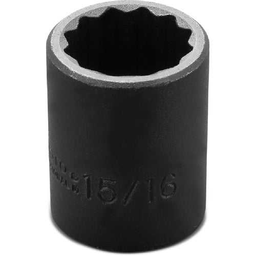 ‎Proto 1/2″ Drive Impact Socket 15/16″ - 12 Point - Americas Industrial Supply