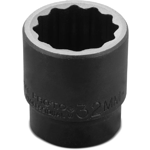 ‎Proto 1/2″ Drive Thin Wall Impact Socket 32 mm - 12 Point - Americas Industrial Supply