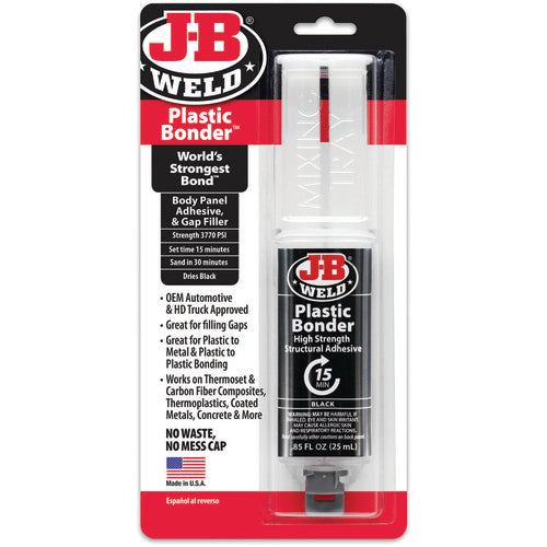 25 ml Syringe Plastic Bonder - Black - Americas Industrial Supply
