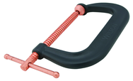 406-P, 400-P Series C-Clamp, 0" - 6-1/16" Jaw Opening, 4-1/8" Throat Depth - Americas Industrial Supply