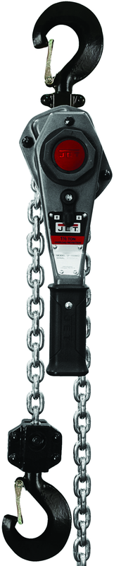 JLH Series 1-1/2 Ton Lever Hoist, 20' Lift with Overload Protection & Shipyard Hooks - Americas Industrial Supply
