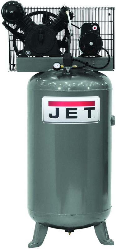 JCP-801 - 80 Gal.- Two Stage - Vertical Air Compressor - HP, 230V, 1PH - Americas Industrial Supply