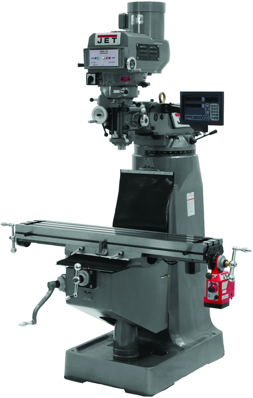 JTM-4VS Mill With Newall DP700 DRO and X- Axis Powerfeed - Americas Industrial Supply