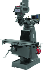 JTM-4VS Mill With ACU-RITE VUE DRO With X-Axis Powerfeed and 6" Riser Block - Americas Industrial Supply