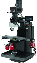 JTM-949EVS Mill With 3-Axis Newall DP700 DRO (Knee) With X, Y and Z-Axis Powerfeeds - Americas Industrial Supply