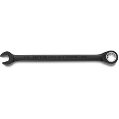 Proto Black Chrome Combination Non-Reversible Ratcheting Wrench 5/16″ - Spline - Americas Industrial Supply